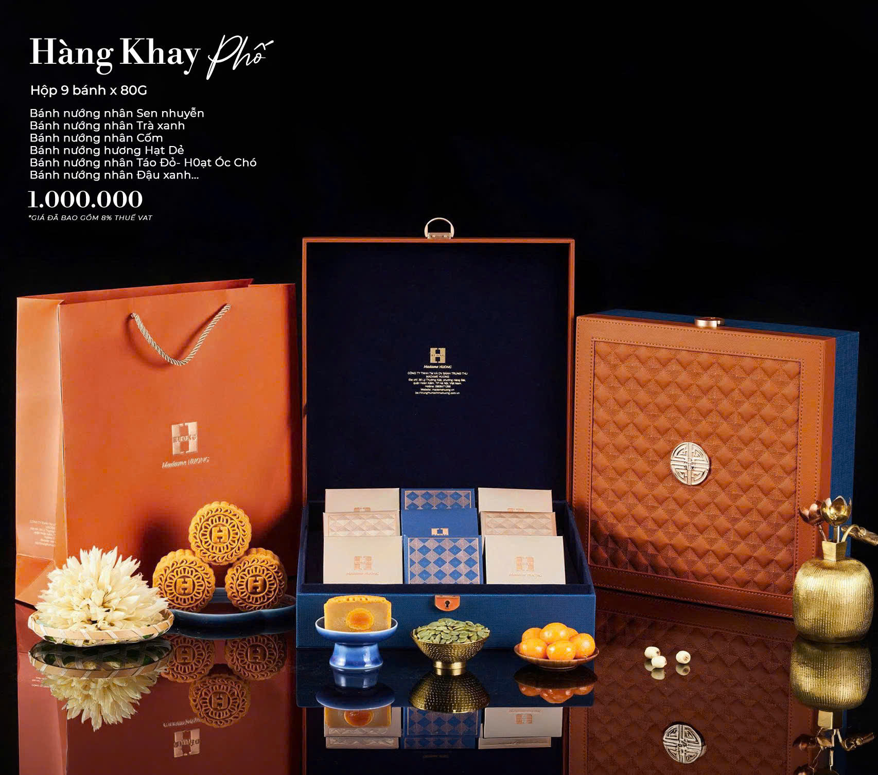 Bánh Trung Thu Madame Hương Hộp Hàng Khay Phố Bánh trung thu Madame Hương hộp Hàng Khay phố