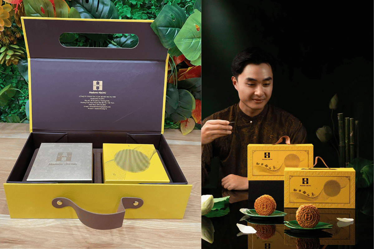 Bánh Trung Thu 250K Cao Cấp, Mẫu Hộp Đẹp Làm Quà Biếu
